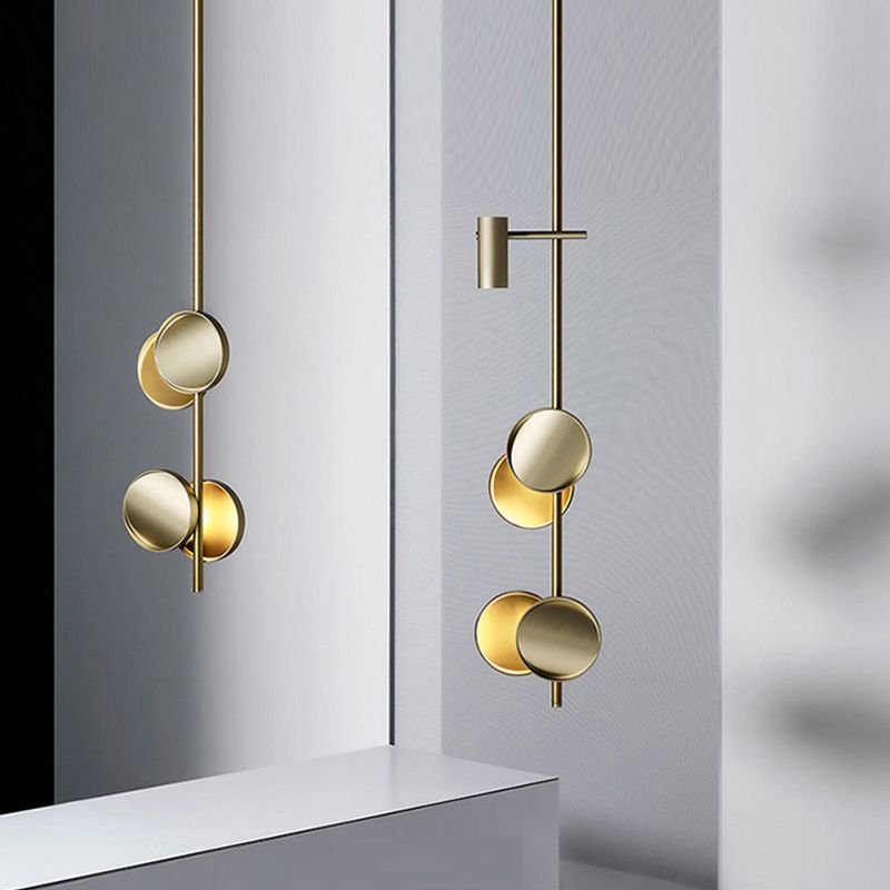 Lámpara colgante de restaurantes ligeros de geometría de geometría moderna con sombra acrílica