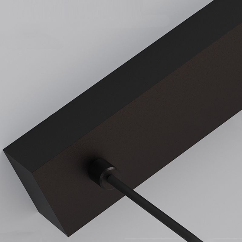 2-Light Modernism Black Island Lighting LED Metal Ceiling Light for Kitchen