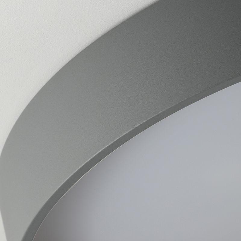 Moderne stijl ronde vorm plafondarmatuur metalen 1-lichts plafondlamp