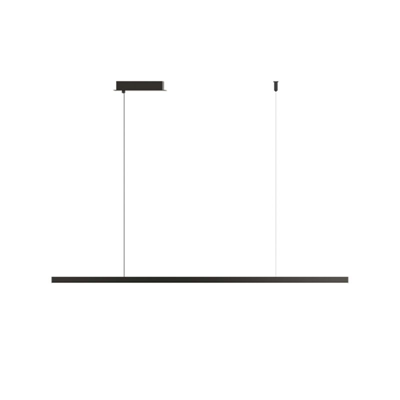 LED Island Lamp Modern Black Island Hanging Lamp with Acrylic Shade for Dining Room