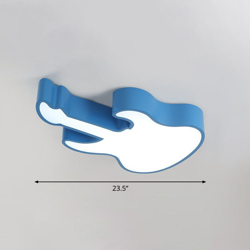 Luz de techo empotrada para guitarra, accesorio de iluminación LED de acrílico para aula, montaje empotrado