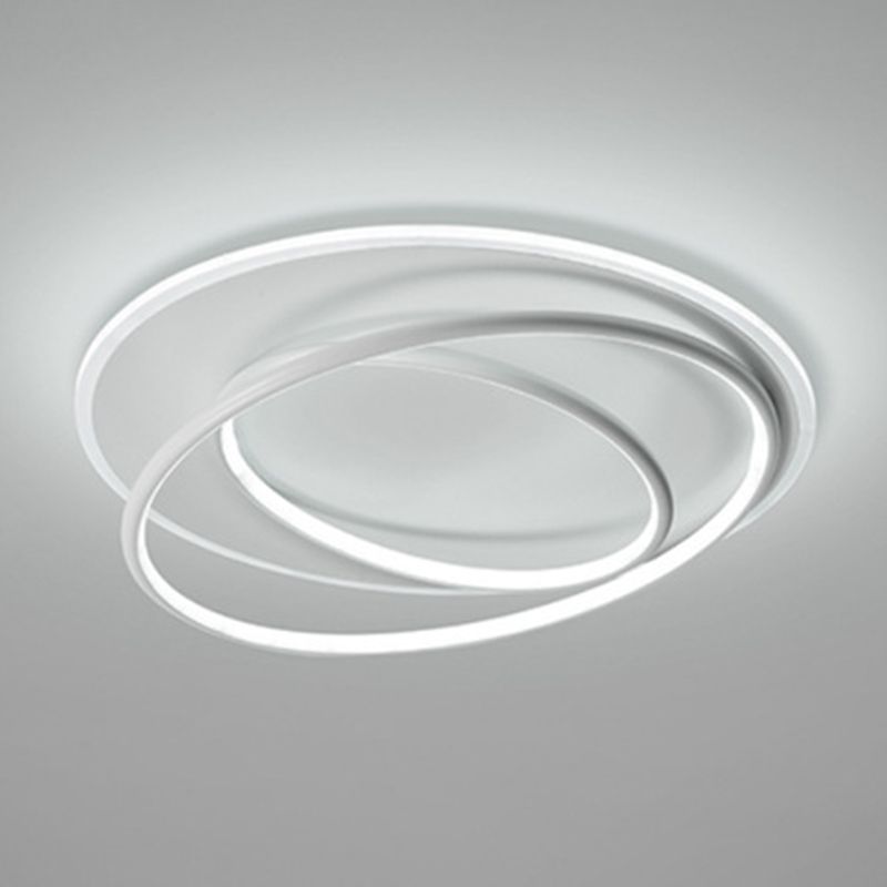 Style simple anneau encastré lampe métallique chambre plafond encastré lumière LED