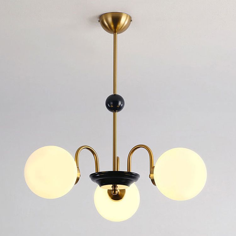 Modern Hanging Pendant Lights Simplicity Style Glass Shade Chandelier Light