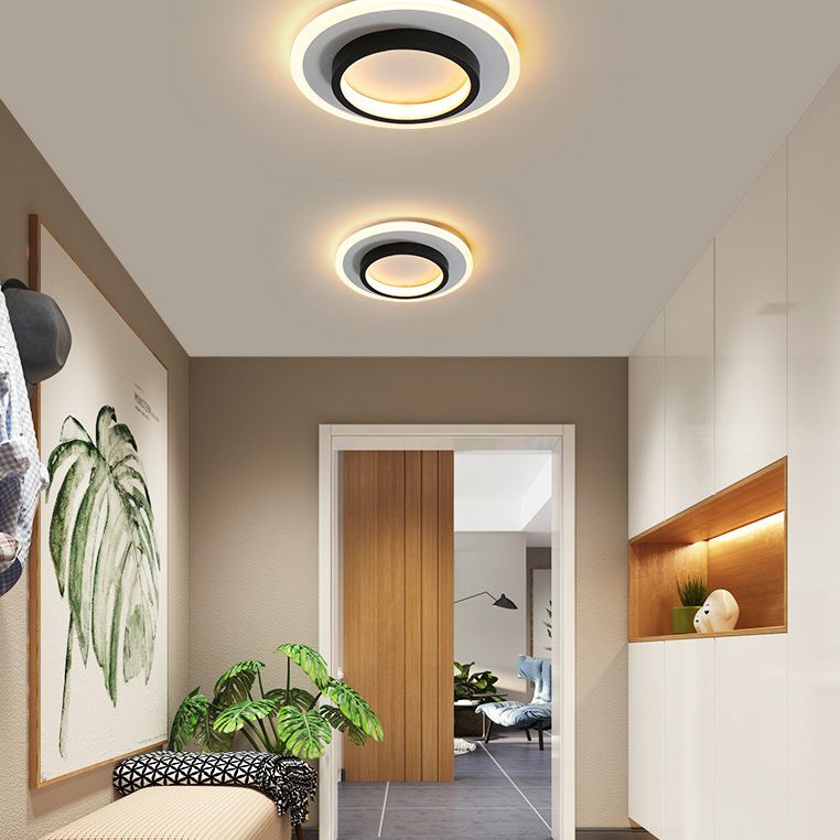 9.5 Inches Brede Eenvoud Mini Plafond Licht Modern Style LED Flush-mount Lamp voor Foyer Aisle
