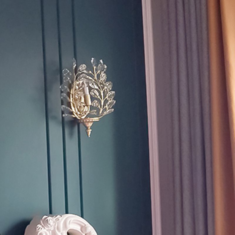 Cramerie de lampe murale en forme de branche en crist