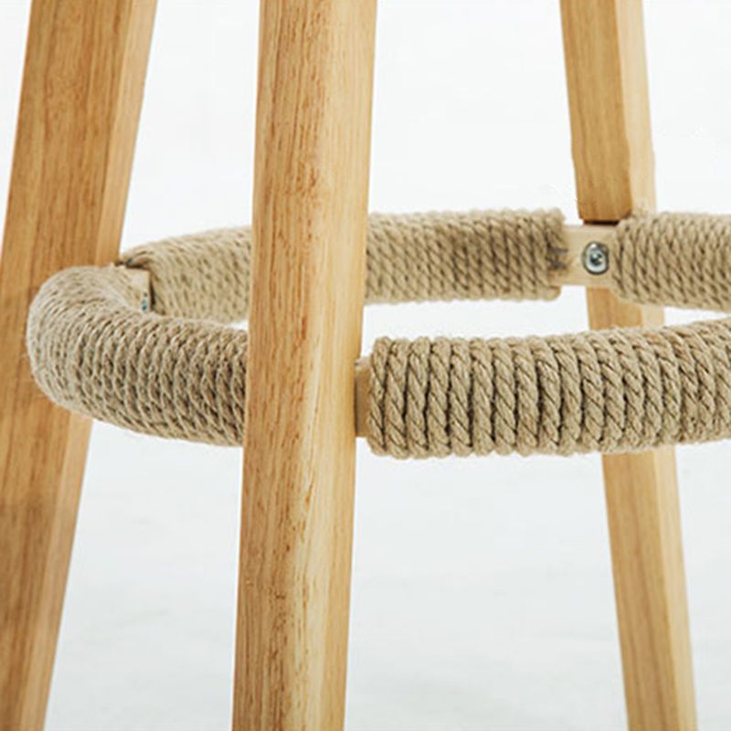 Silla de contador de madera maciza de mostrador de estilo y barra de estilo nórdico