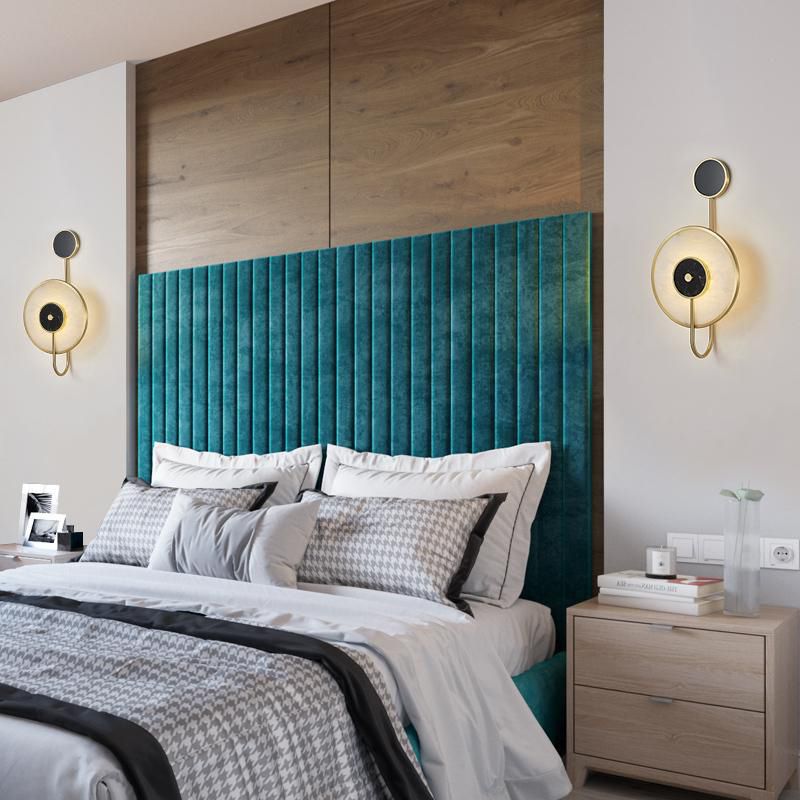 Modern Single Golden Wall Mounted Sconce Glass Wall Light for Bedroom