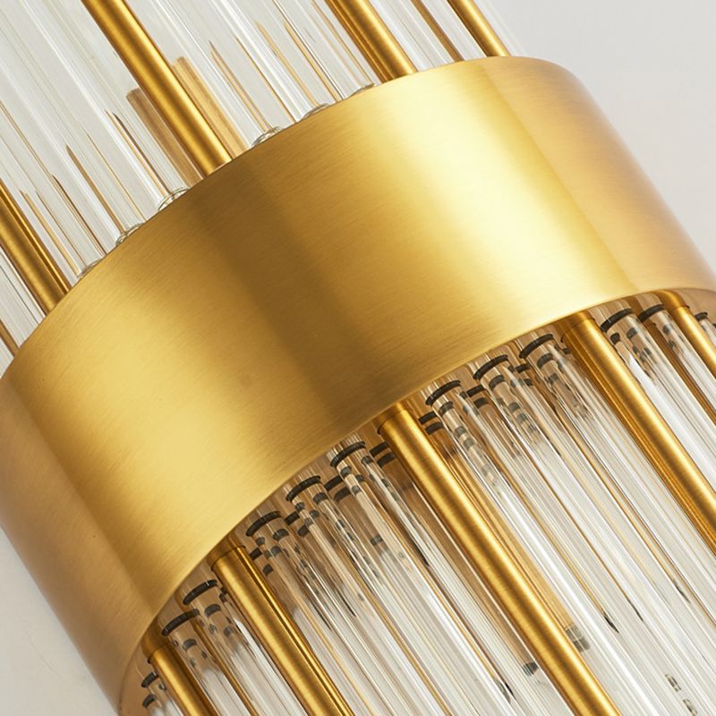 Modern Wall Sconce Light Simple Wall Light Fixture with Crystal Shade for Bedroom