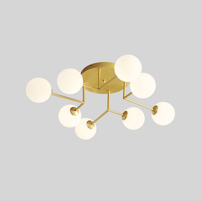 Sputnik Semi Flush Plafond Licht Moderne Glas Woonkamer Semi Flush Mount