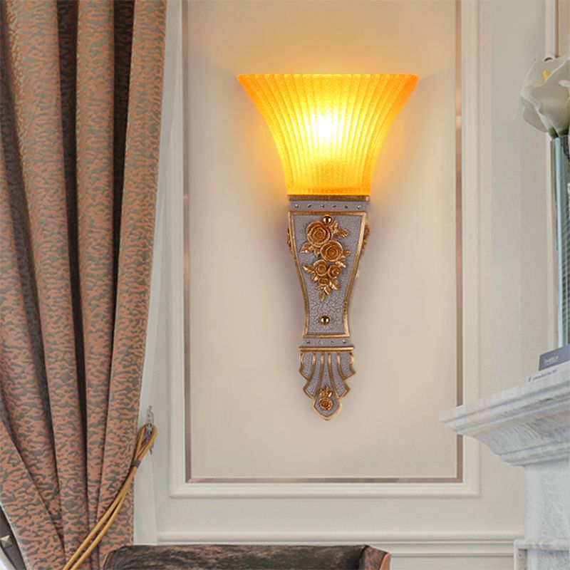 1 Funzione SCONCE SCONCE MODERNA MODERNA MODERNA MODIALE COMPLETA GIALLO GIALLO E MONTO A MOLTO MOLTO DI RESINA LIGHT IN OLD/BIANCO