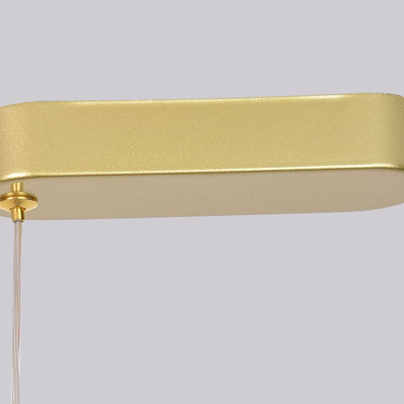 Modern Style Island Light Metal Straight Island Pendant for Dining Room