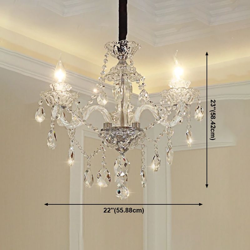 American Style Chandelier Crystal Multi Light Hanging Light for Bedroom