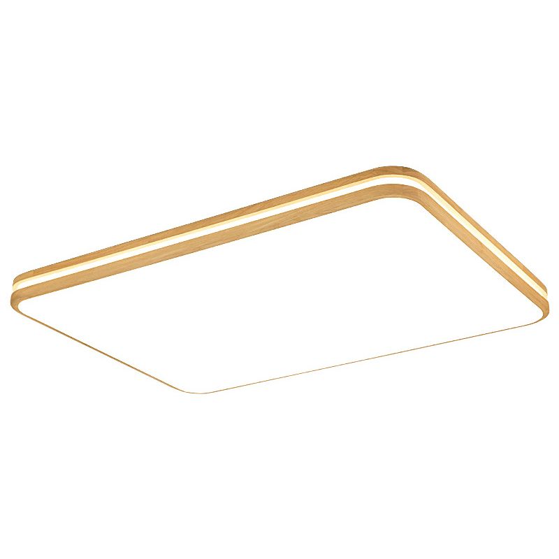 Luminaire encastré géométrique en bois pour salon Easy LED acrylique plafonnier fixations