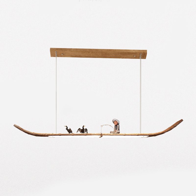 Lineair eiland hanger led modern metalen plafond hanglampje voor theesalon