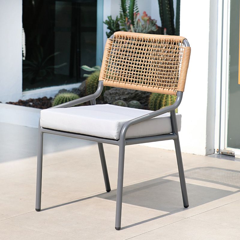 Boho Style Dining Set 1/5/7 Pieces Stone Dining Table Set for Outdoor