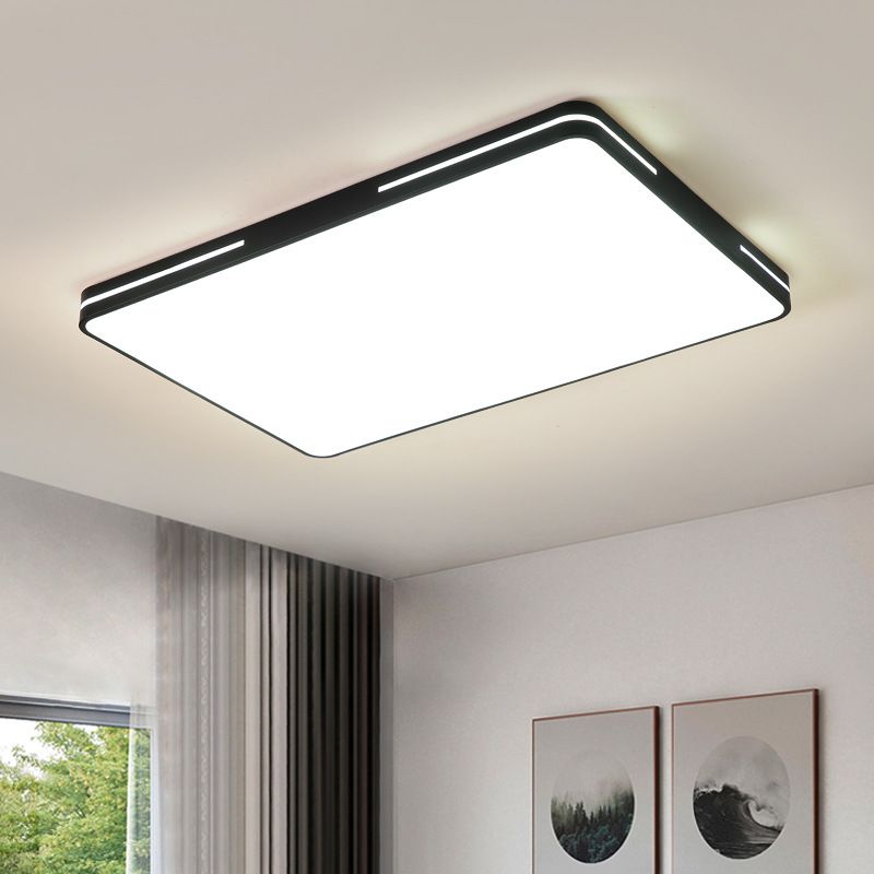 Minimalist Geometric Flush Mount Lighting Metal 1 Light Flush Ceiling Lights