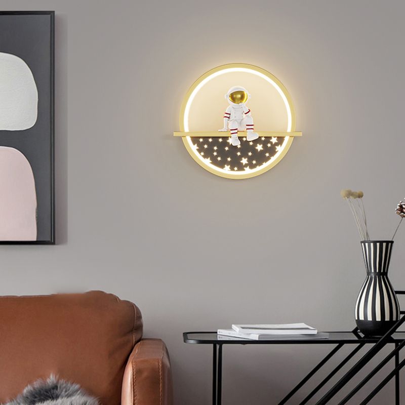 Simple LED Wall Mount Light Modern Style Wall Light with Acrylic Shade for Bedroom