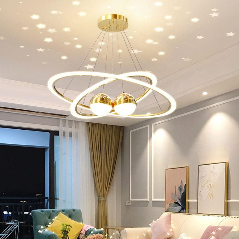 Luz nórdica moderna Luz LED LED LED LEDELIER para el comedor Rala de estar de dormitorio