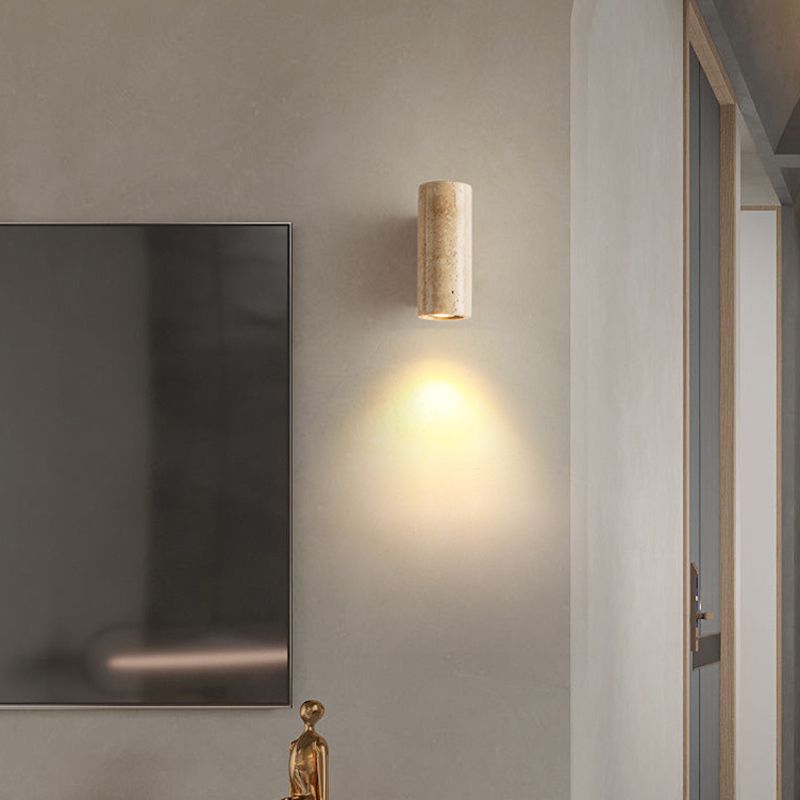 Single Contemporary Brown Unique Shape LED Bathroom Vanity Light
