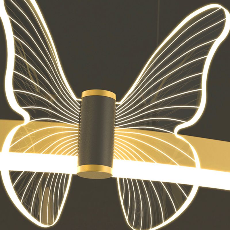 Kit de luz colgante de metal de techo orbicular moderno para sala de estar para sala de estar