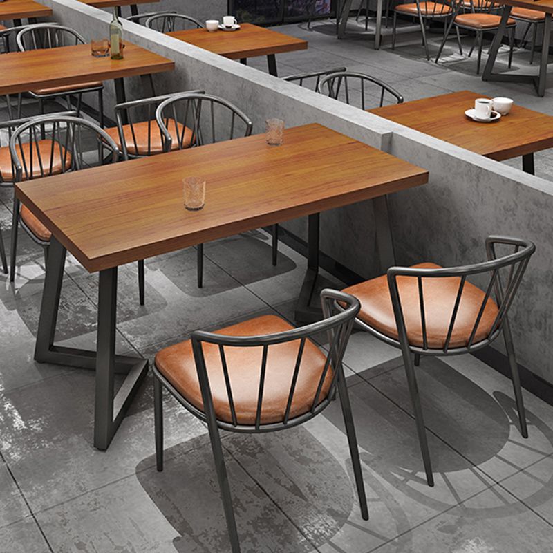 Industrial 1/3/5 Pieces Dining Set Wood Dining Table for Cafe