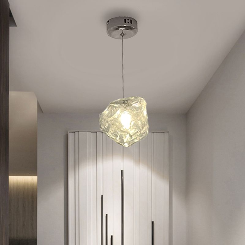 Glass Hanging Pendant Lights Contemporary Suspension Lamp for Bedroom