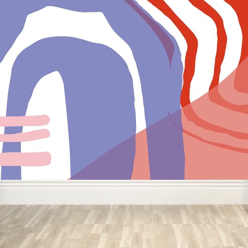 Abstract Mural Decal Modern Decorative Living Room Wall Covering, Custom Printed