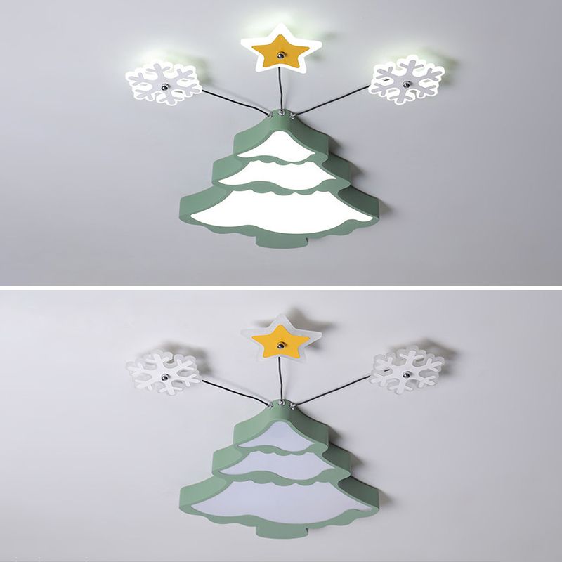 Novelty Cartoon Flush Mount LED Light Kids Style Metal Bedroom Ceiling Light Fixture
