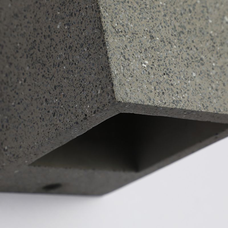 Pallen cúbico Splke Lighting Fixture Concreto Estilo simple Flush Monte Luz de pared