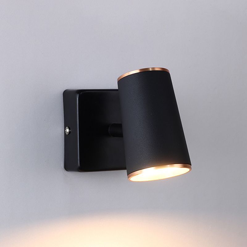 Contemporary Style Cylinder Wall Mounted Light Metal 1 Light Wall Mounted Lamp