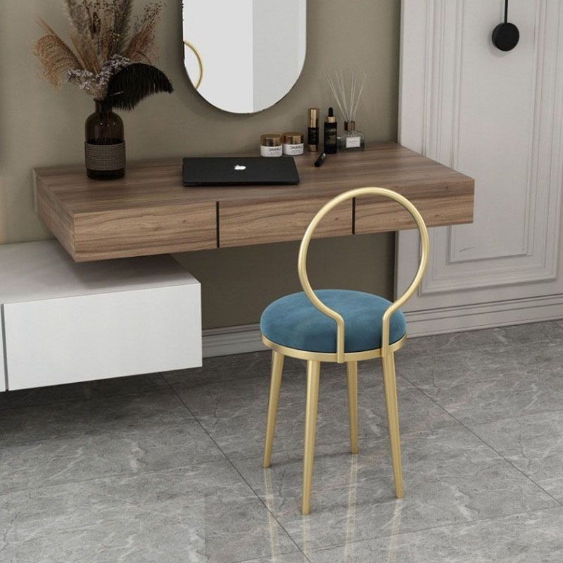 Scandinavian Upholstered Side Chairs Open Back Dining Side Chair