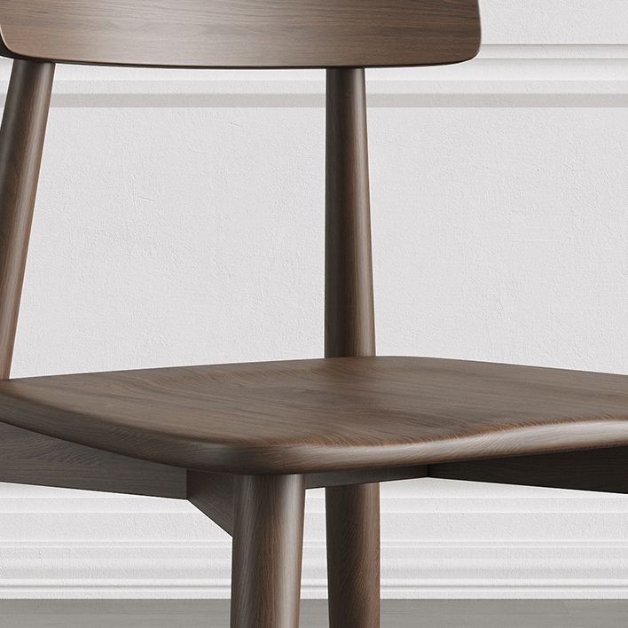 Industrial Upholstered Armless Chair Indoor Rubberwood Side Chair