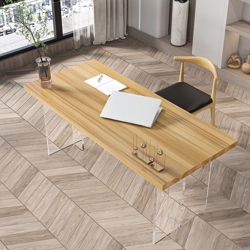 Modern 1/2 Pieces Dining Set Rectangle Pine Wood Dining Table for Dining Room