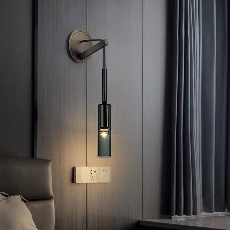 Modern Style Crystal Wall Light Creative Adjustable Wall Light for Hotel Bedroom