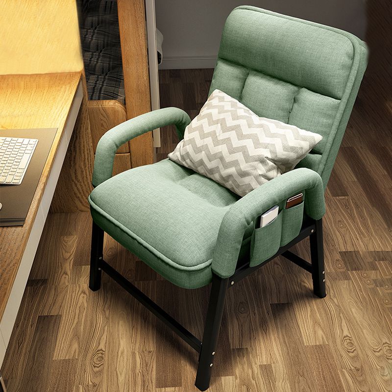Linen Blend Convertible Chair with Storage for Apartment Chair