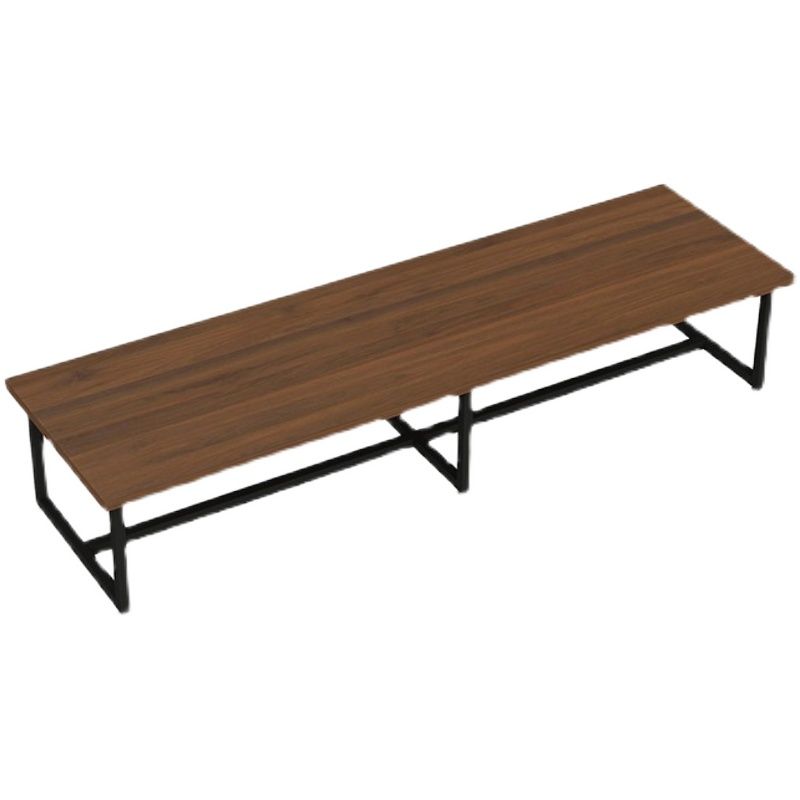 Industrial Rectangle Dinner Room Kitchen Table Brown Solid Wood Dinner Table