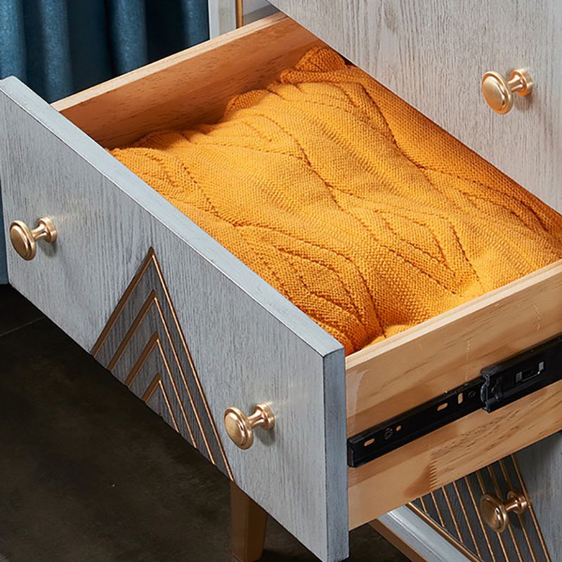 Classic Glam Lingerie Chest Vertical Wood Storage Chest for Bedroom