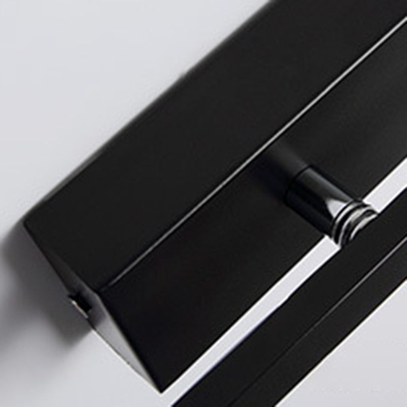 Minimalisme rotatif Ligne LED lampe murale contemporain Long Strip Strip acrylique Lalls d'applications en noir