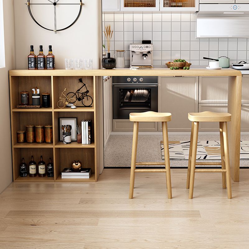 Glam Style Wooden Bar Table 1/2/3 Pieces Rectangle Bar Table Set for Home Use