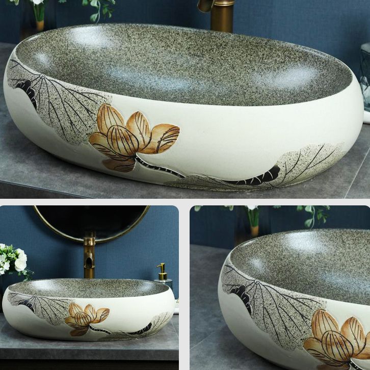 Porcelain Vessel Bathroom Sink Modern No Craftsmanship Vessel Bathroom Sink Only