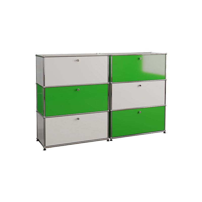 Modern Rectangle Storage Server Metal Sideboard for Dining Room