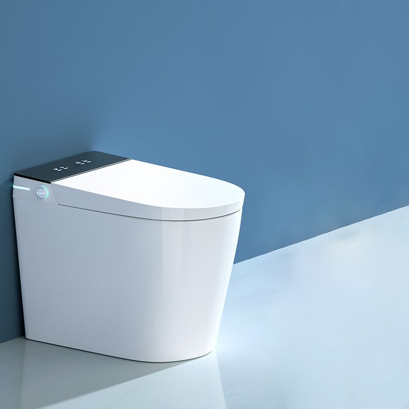 Modern Flush Toilet Heated Seat One-Piece Toilet with Slow Close Seat