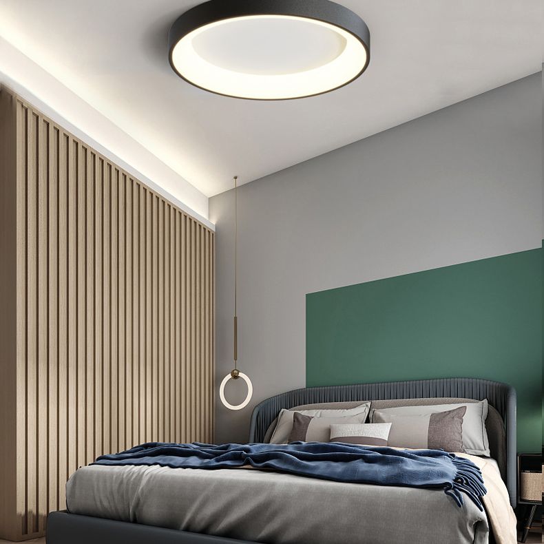 Circular Flush Mount Light Fixtures Modern Acrylic Flushmount
