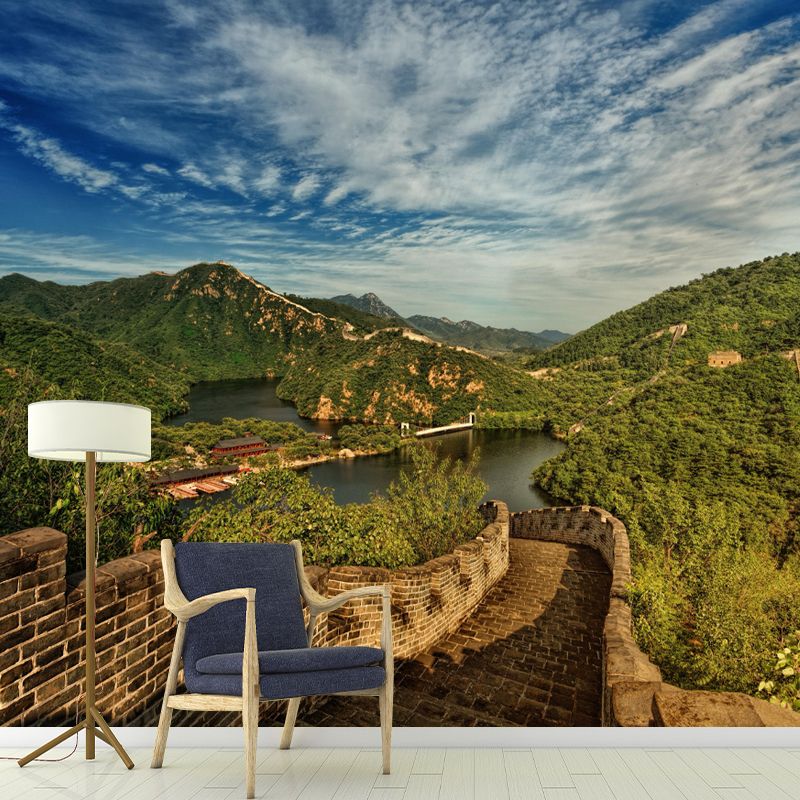 Customized Tall Mountain Mural Wallpaper Contemporary for Guest Room Decor