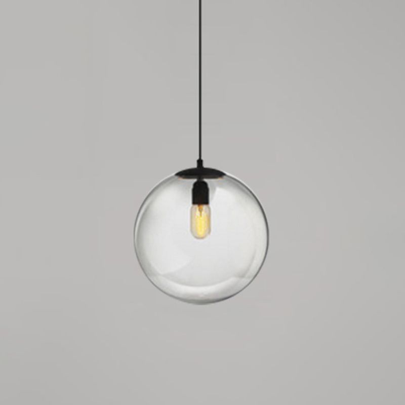 Globe Hanging Pendant Light Modern Simple Glass Pendant Light Fixtures for Restaurant