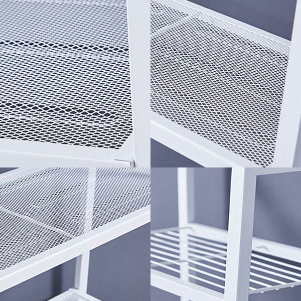 Modern Style Steel Bookshelf Ladder Open Shelf Bookcase for Home