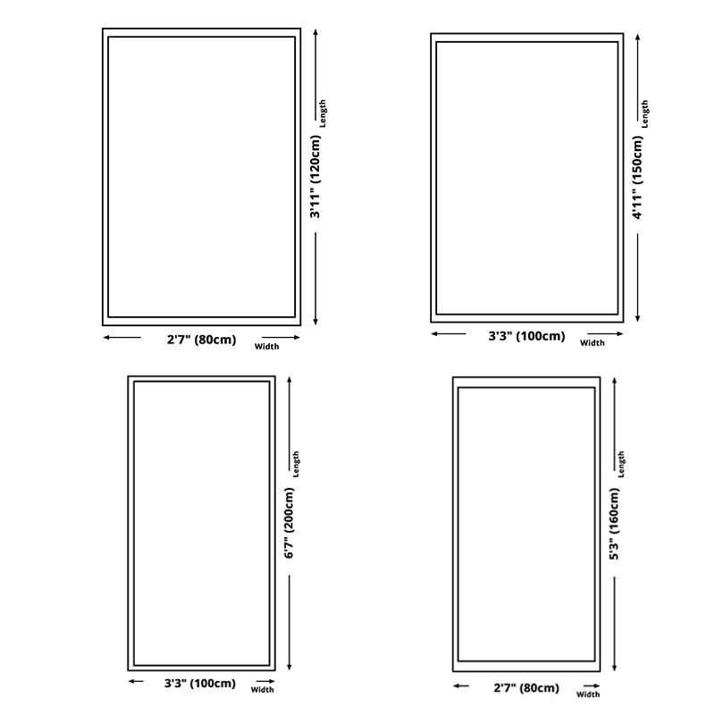 Dekorative asymmetrische Grafikbereich Teppich moderner kreativer Rechteck Teppich Polyester Nicht-Schlupf-Hintergrund Teppich für Wohnzimmer