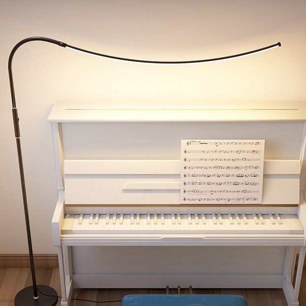 Modern Style Linear Shape Floor Lighting Metal 1 Light Floor Light for Restaurant