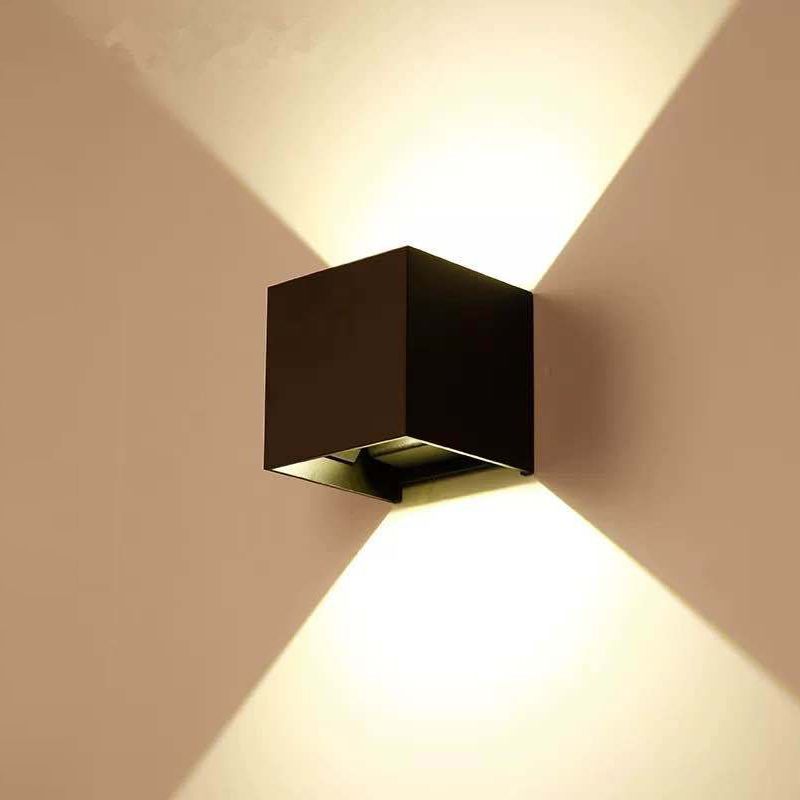 Metall Quadratleuchte LED -LED -Wandleuchte minimalistische LED -Wandleuchte