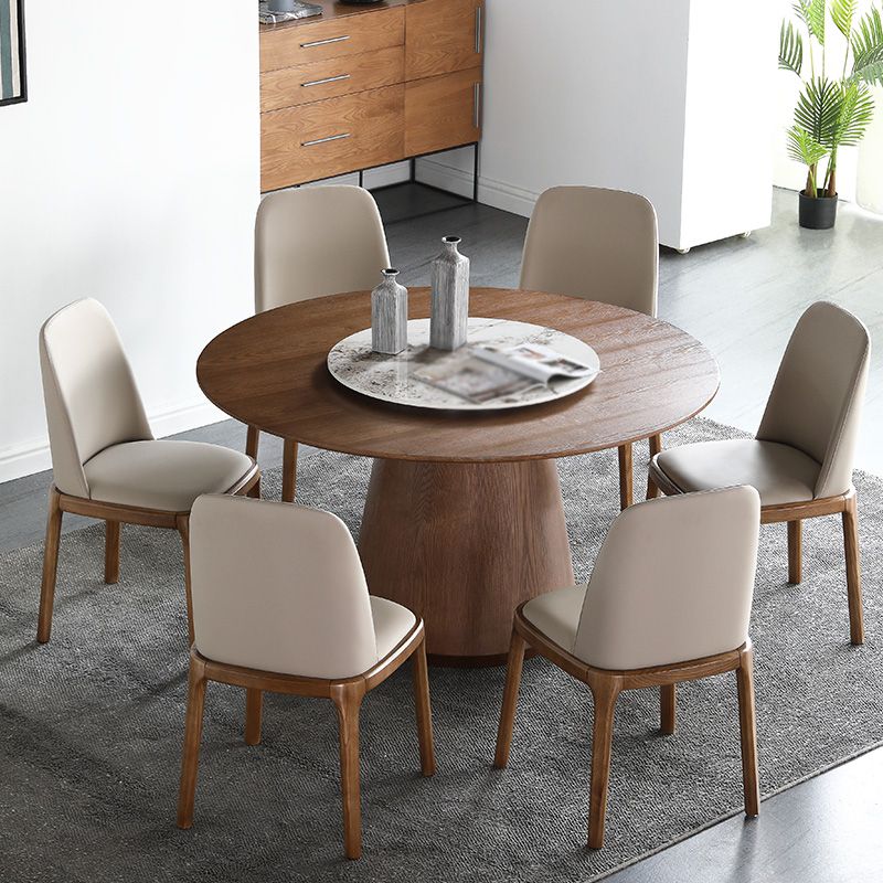 Modern Style 1/4/5/7 Pieces Dining Sintered Stone Dining Table Set with Wooden Legs